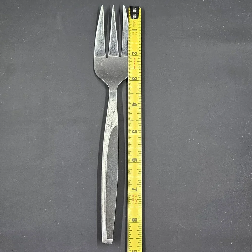 MCM Ebony Elegance MAR-CREST Atomic Starburst Cold Meat Fork Stainless Japan